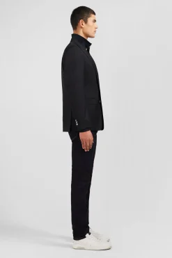 Blazer noir 100 % laine