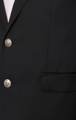 Blazer noir 100 % laine