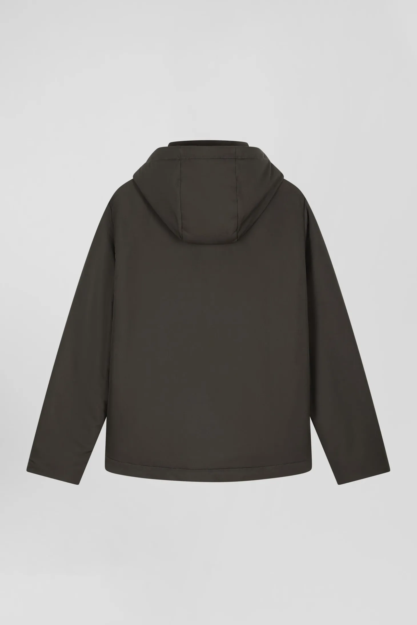 Blouson zippé à capuche kaki