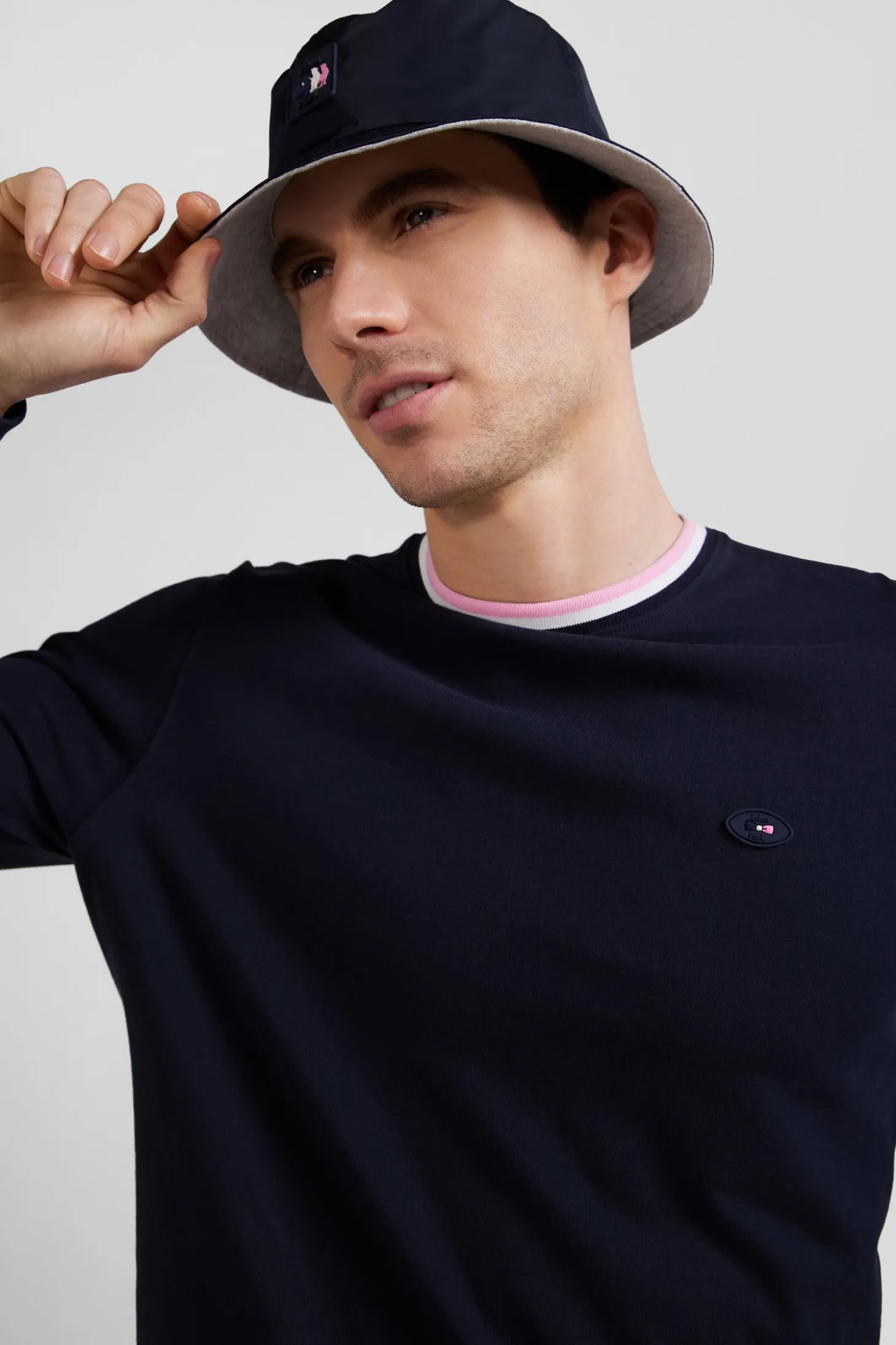 Bob en coton bleu marine