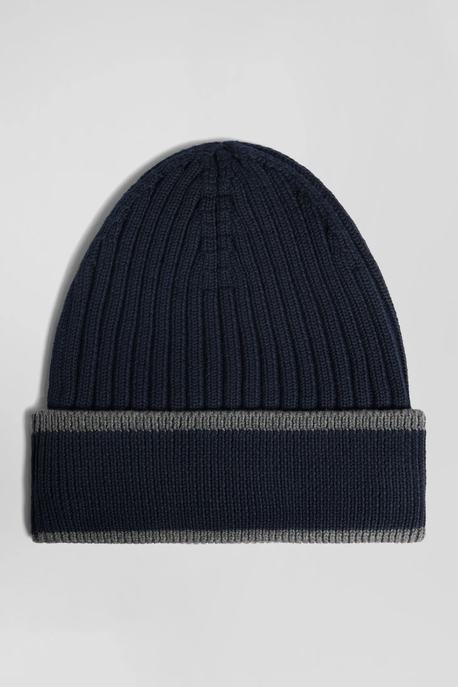 Bonnet en coton bleu marine jacquard EDEN PARK