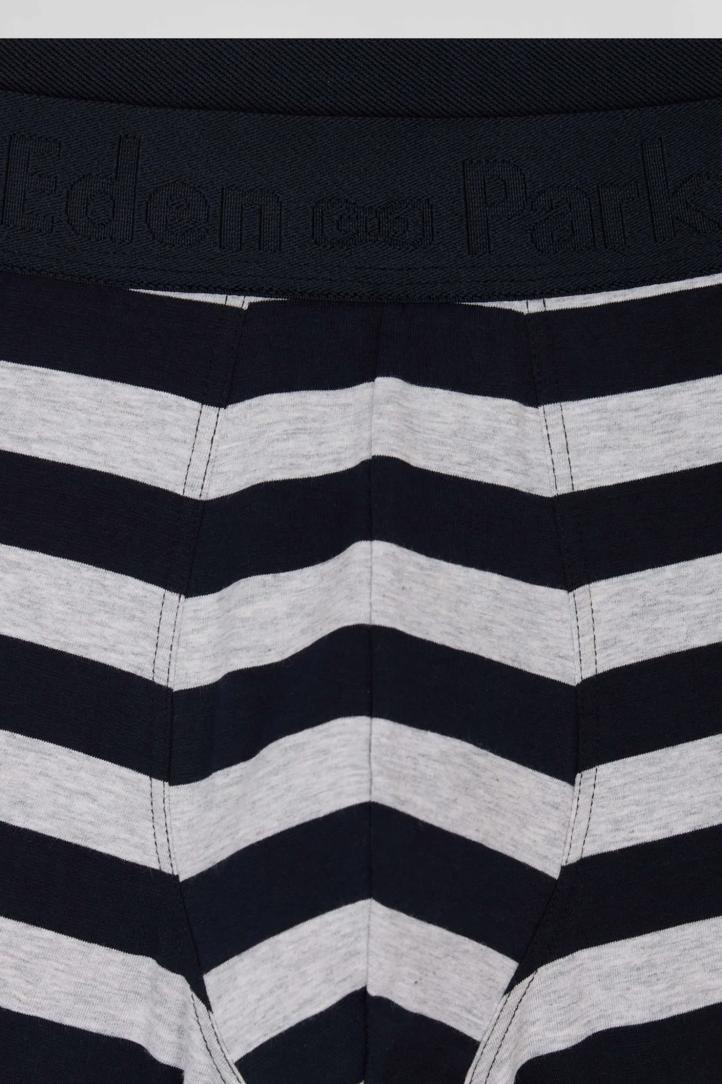 Boxer cerclé en coton stretch gris