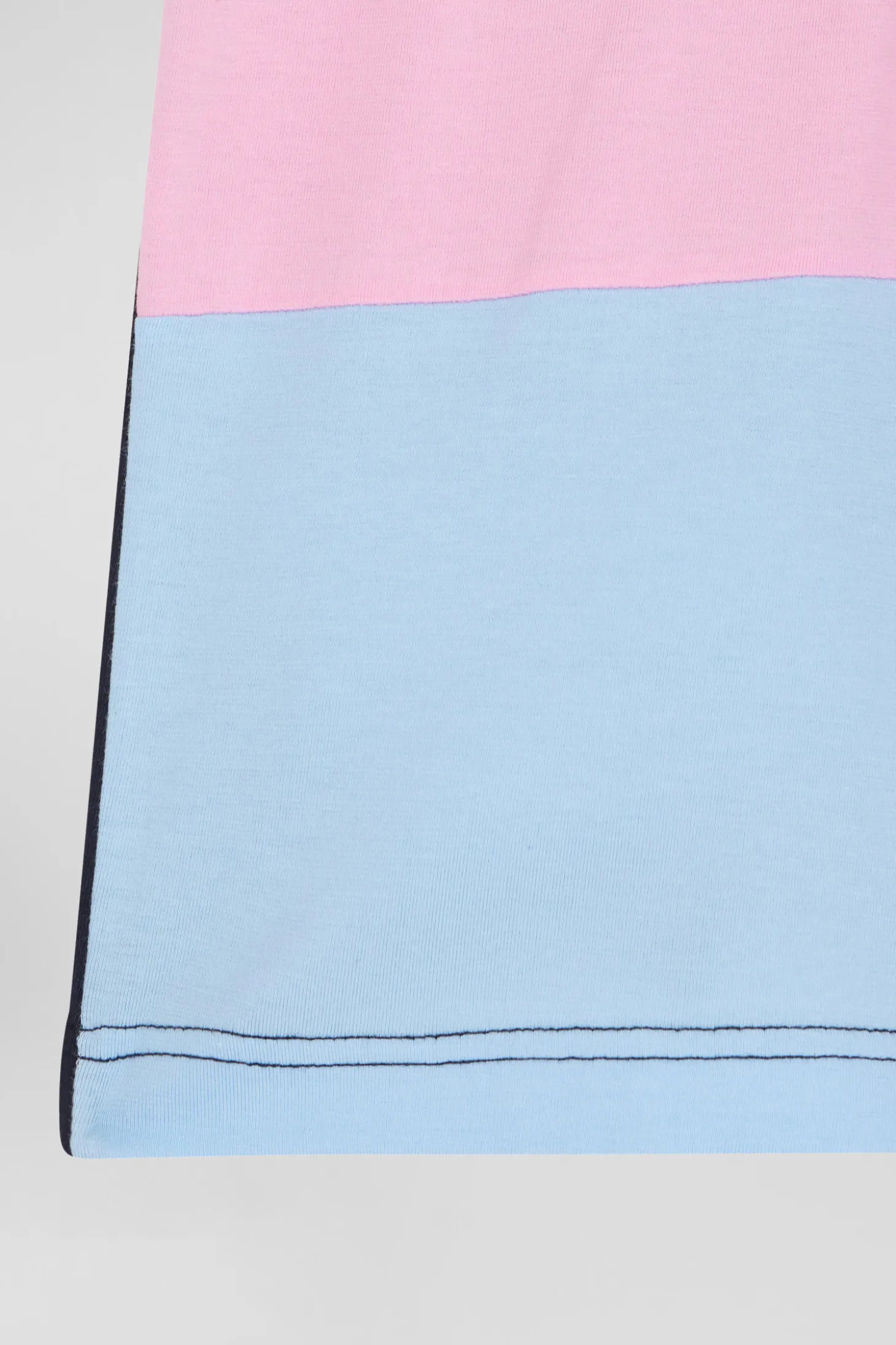 Boxer colorblock en coton stretch rose