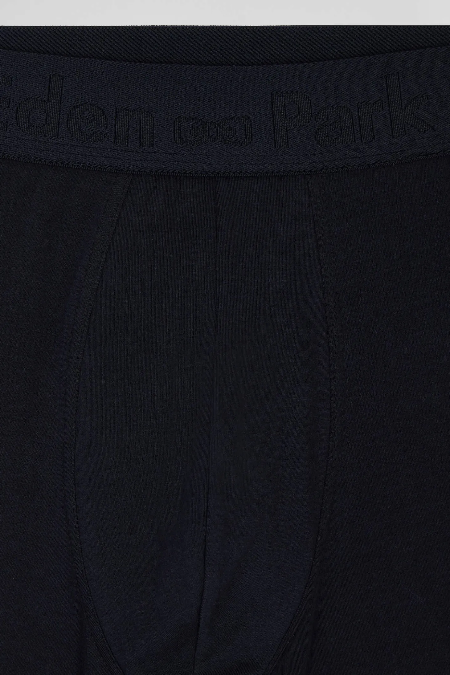 Boxer en coton stretch bleu marine liserés contrastés