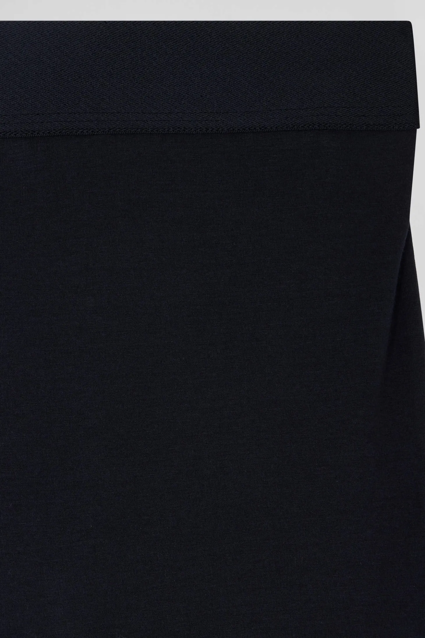 Boxer en coton stretch bleu marine liserés contrastés