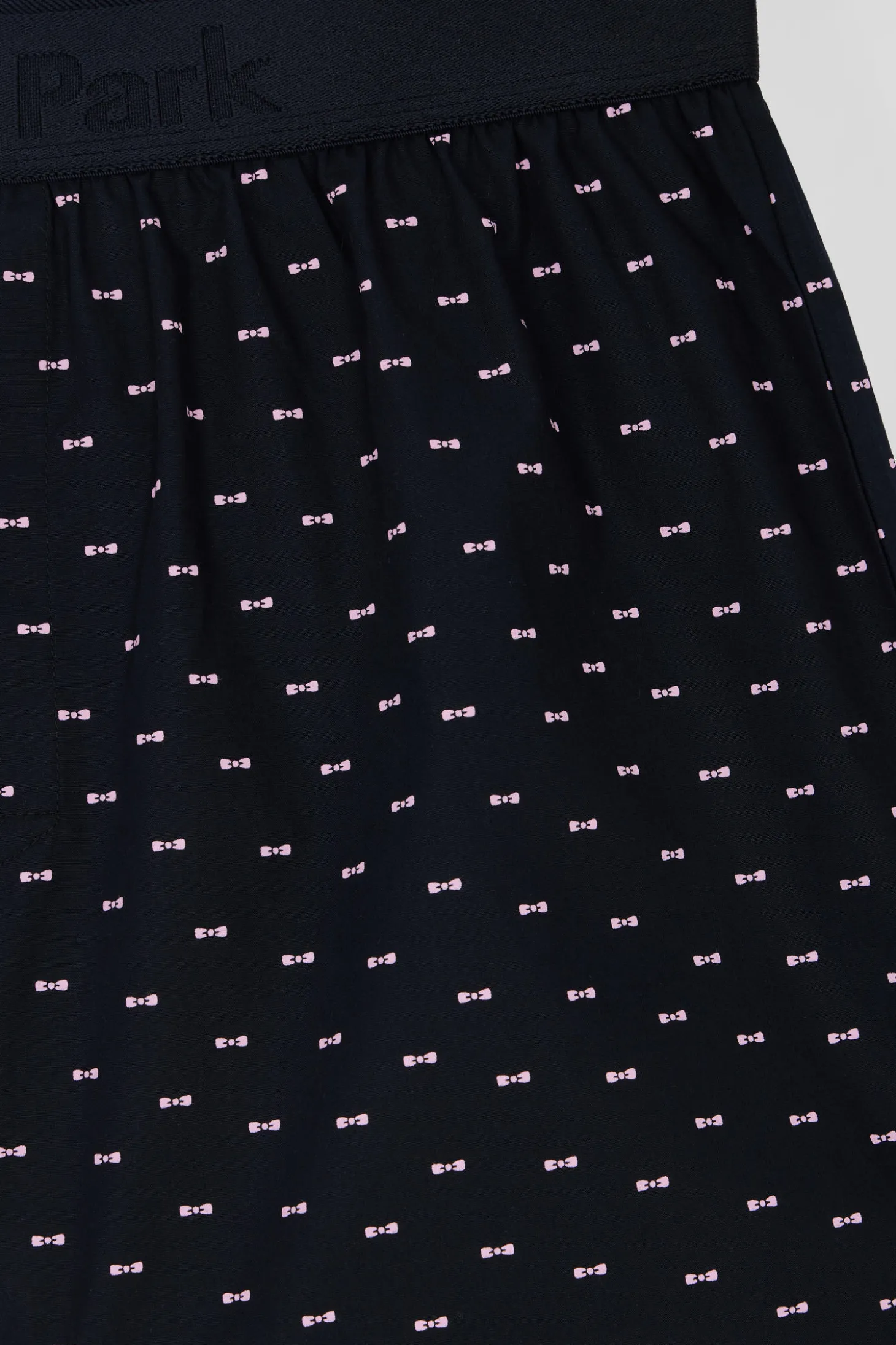Boxer en jersey de coton stretch bleu marine à micromotifs