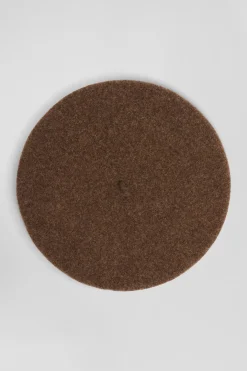 Béret en laine marron
