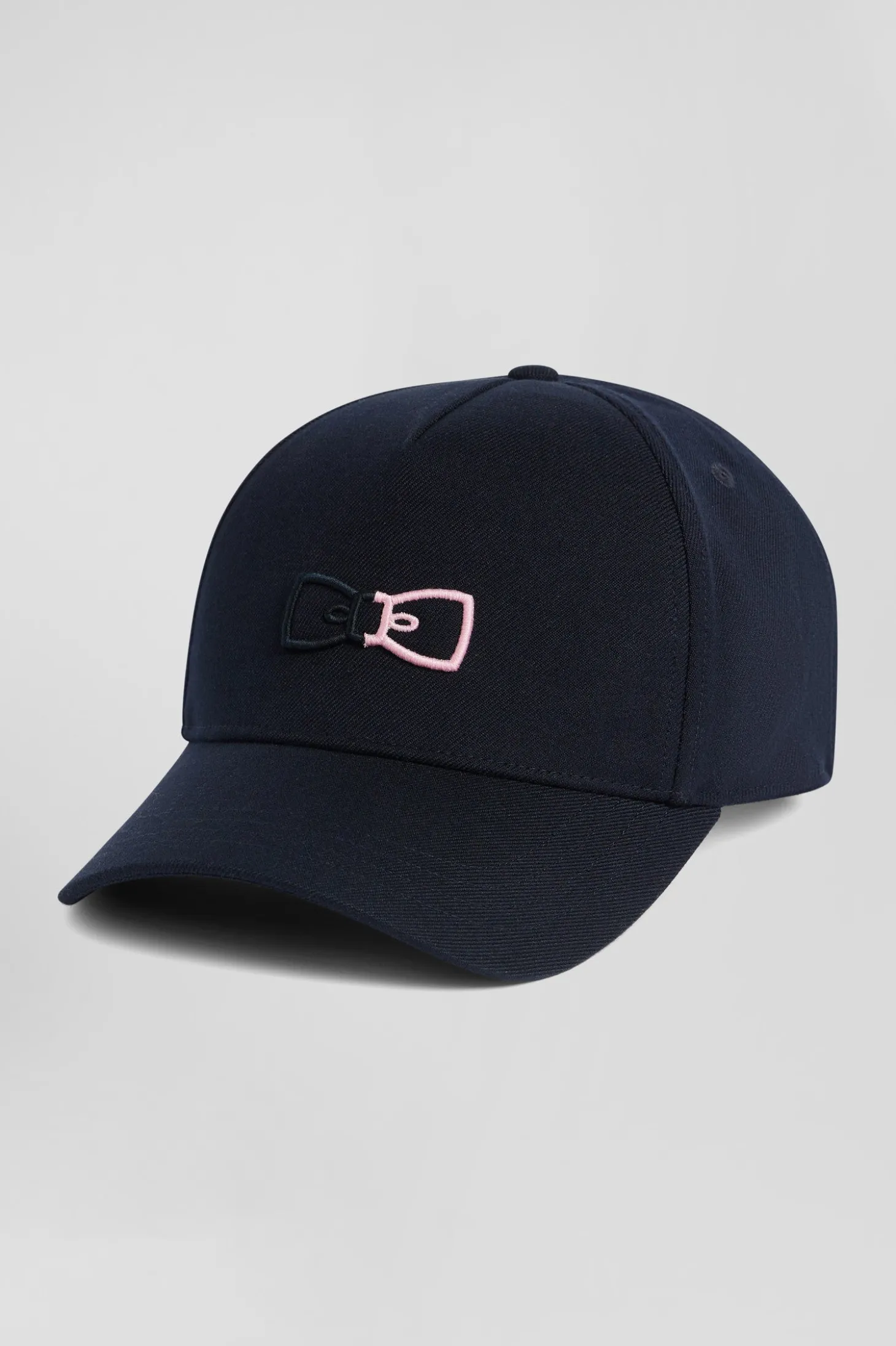 Casquette bleu marine broderie nœud papillon