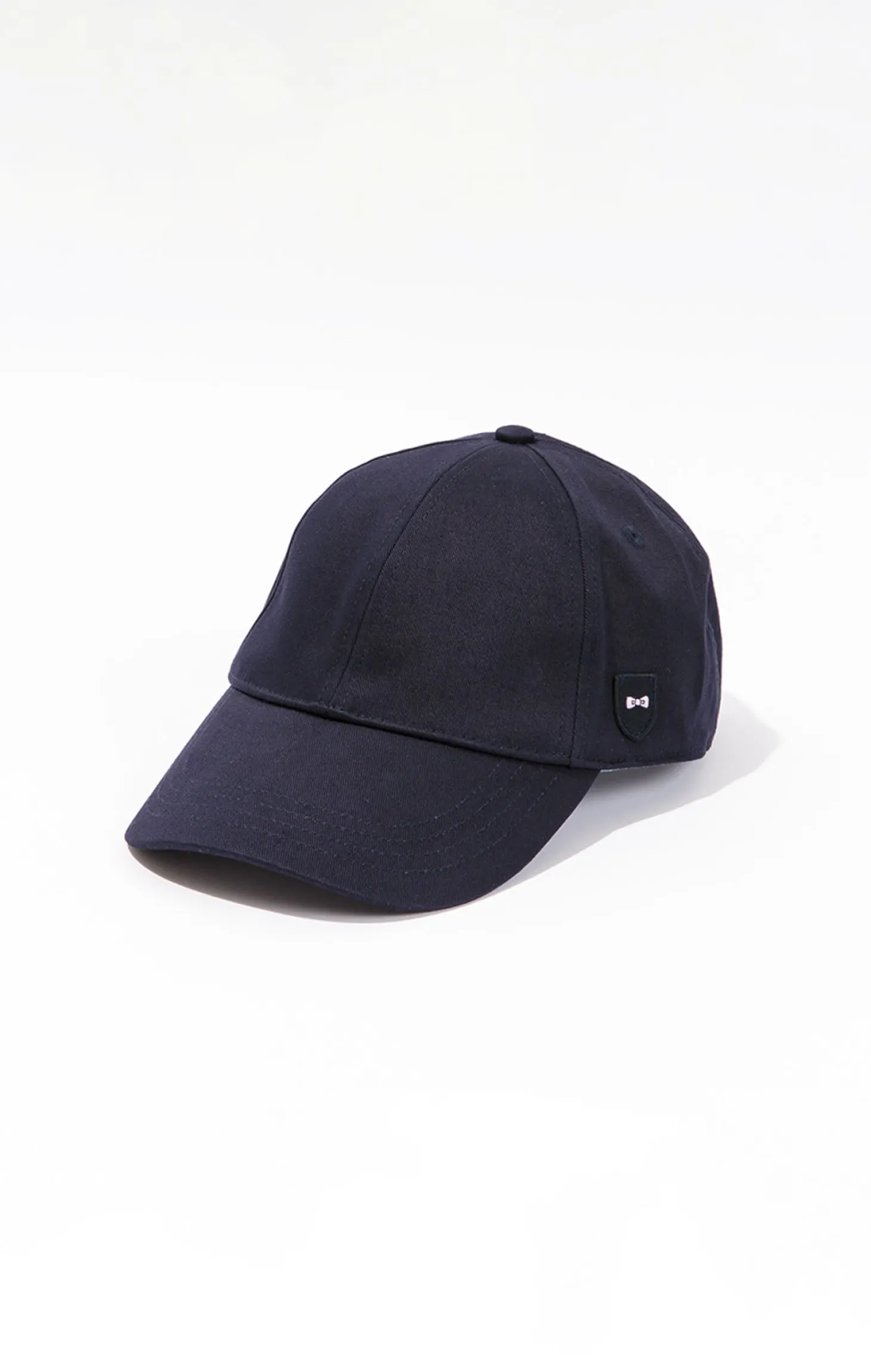 Casquette bleu marine unie en coton