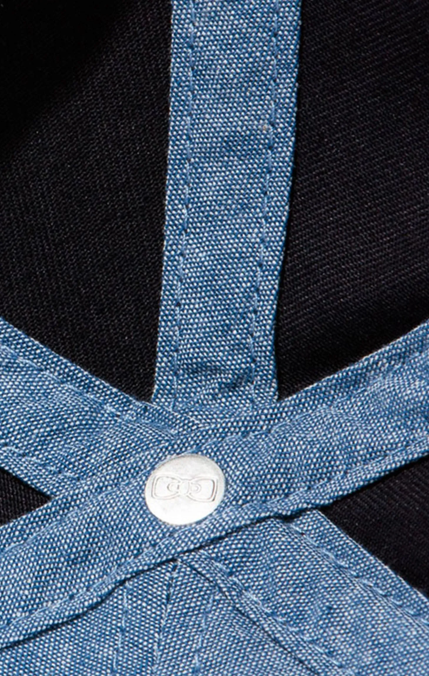 Casquette bleu marine unie en coton