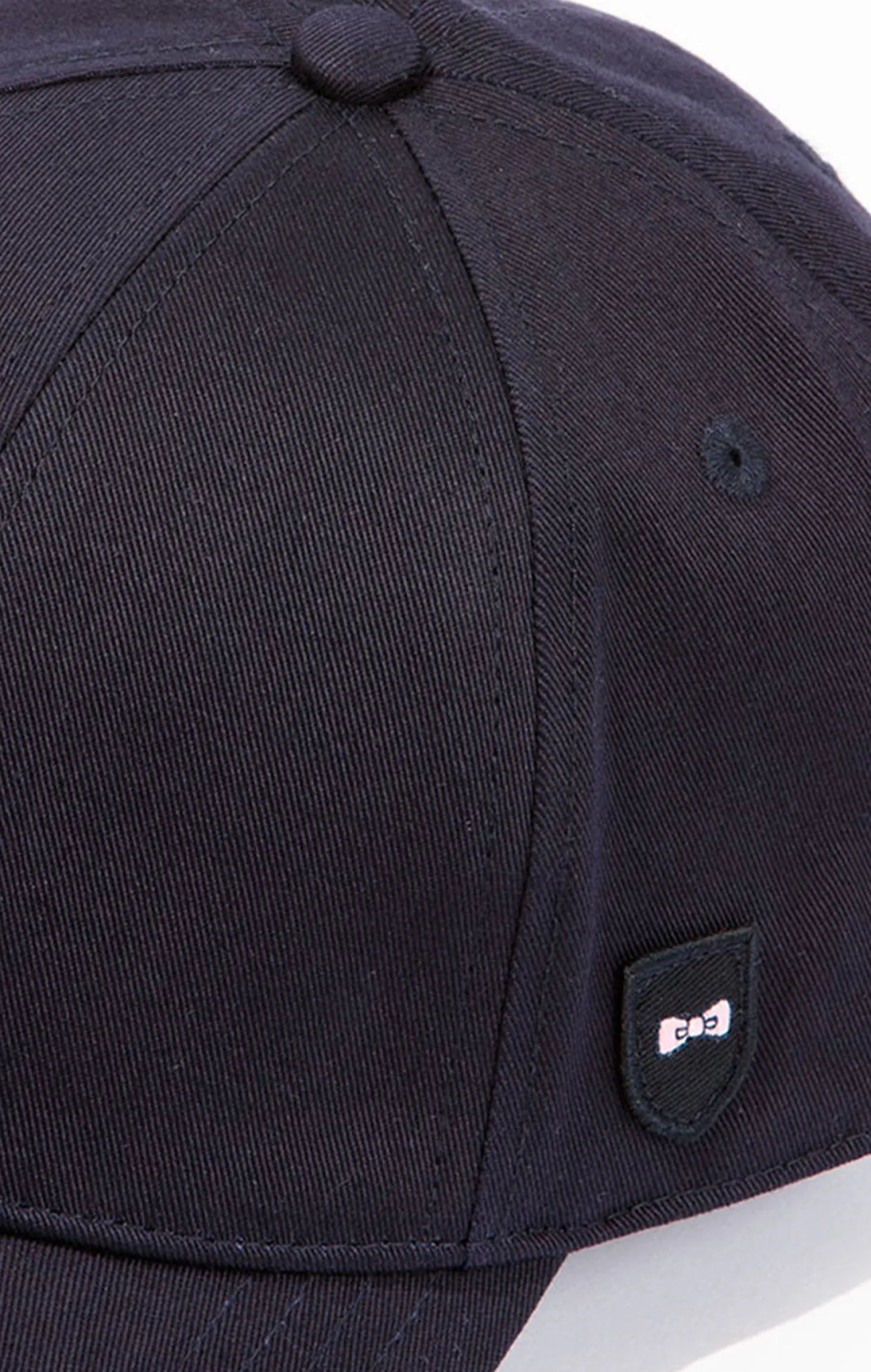 Casquette bleu marine unie en coton