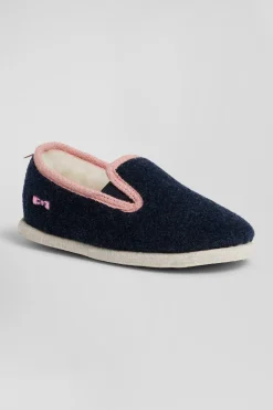 Charentaises bleu marine Chausse Mouton X Eden Park - Enfant