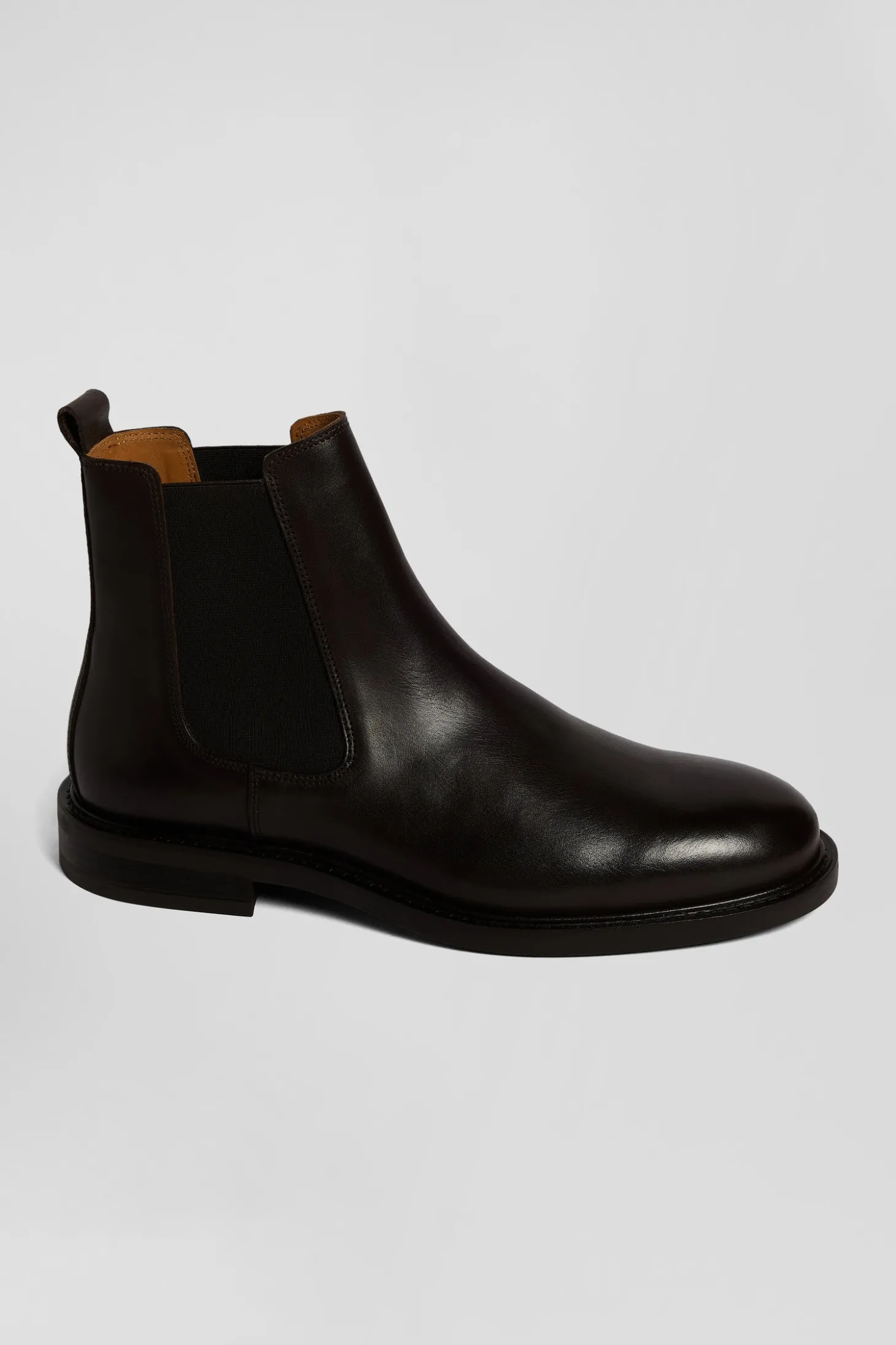 Chelsea boots en cuir marron