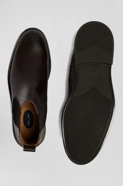 Chelsea boots en cuir marron