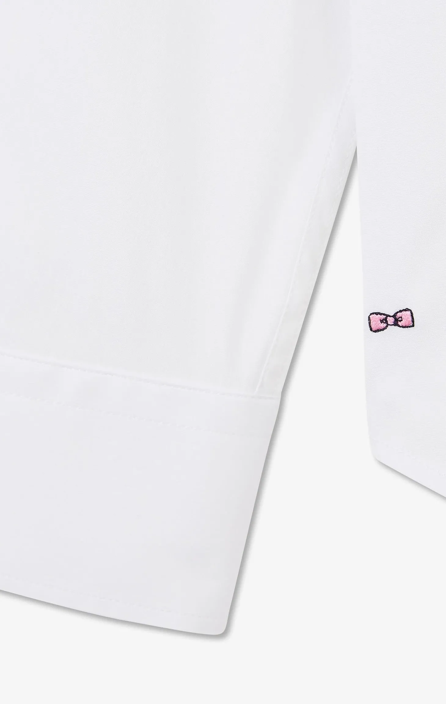 Chemise blanche slim en popeline stretch