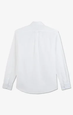 Chemise blanche unie en coton
