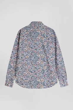 Chemise en coton beige coupe Slim