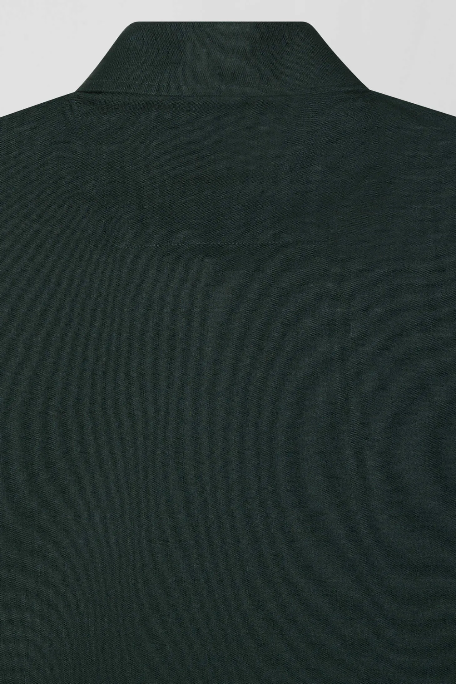 Chemise en coton Oxford vert nœud papillon cerclé coupe Regular