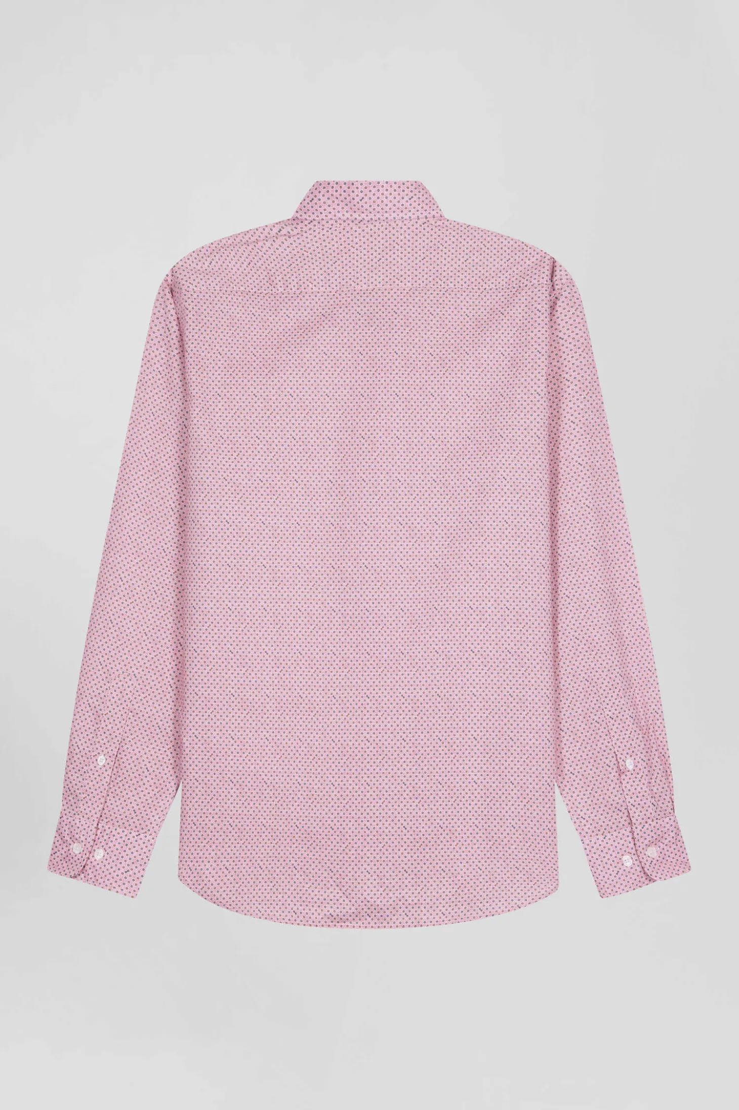 Chemise en coton rose coupe Slim