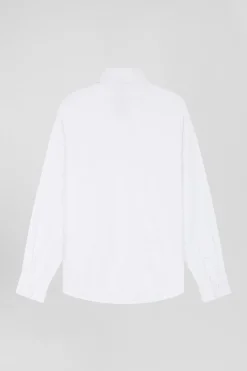 Chemise en coton uni blanche en coton oxford coupe Regular
