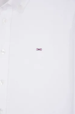 Chemise en coton uni blanche en coton oxford coupe Regular