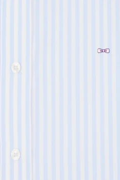 Chemise rayée en coton ciel coupe Relaxed