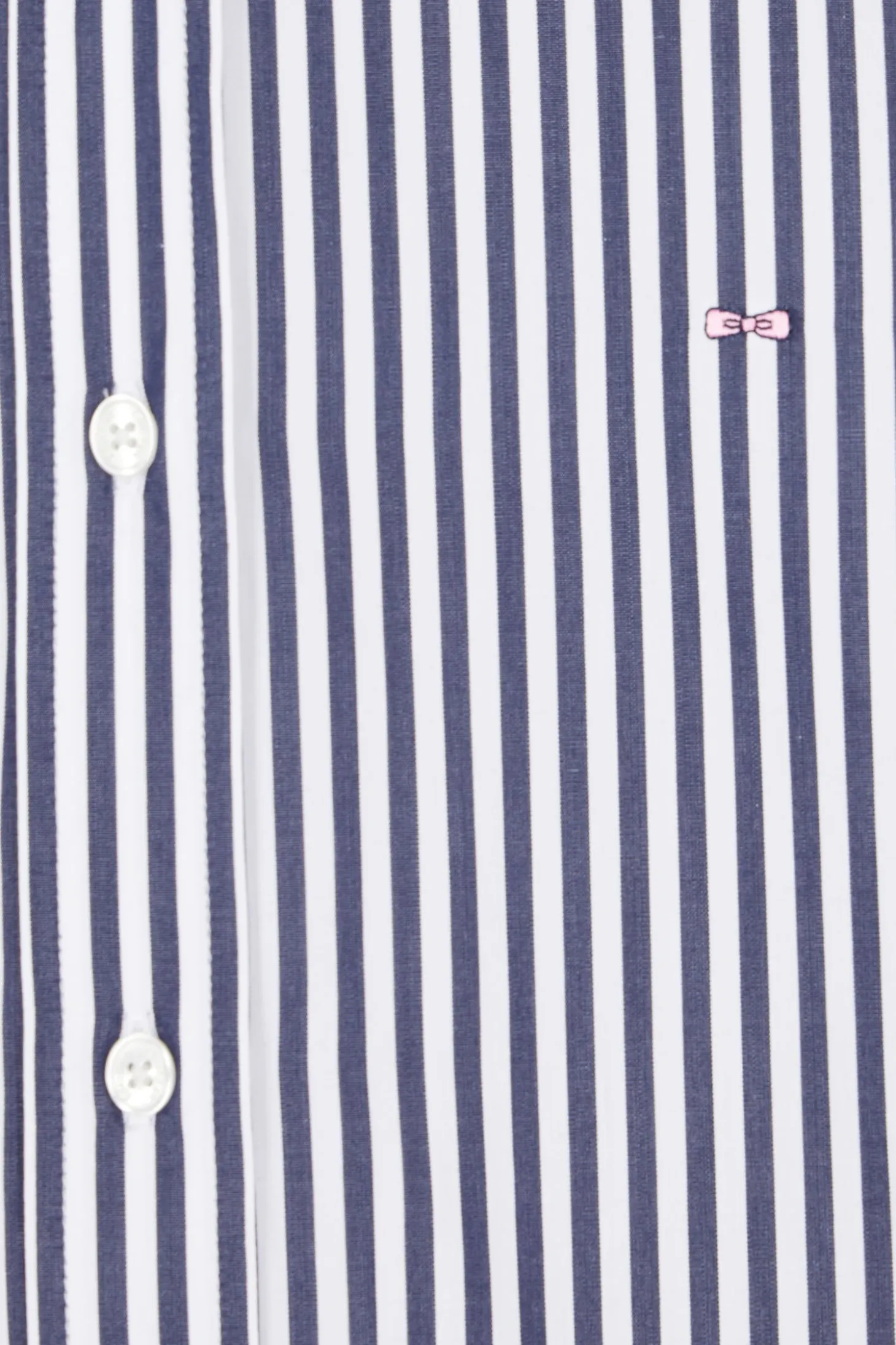 Chemise rayée en coton marine coupe Relaxed