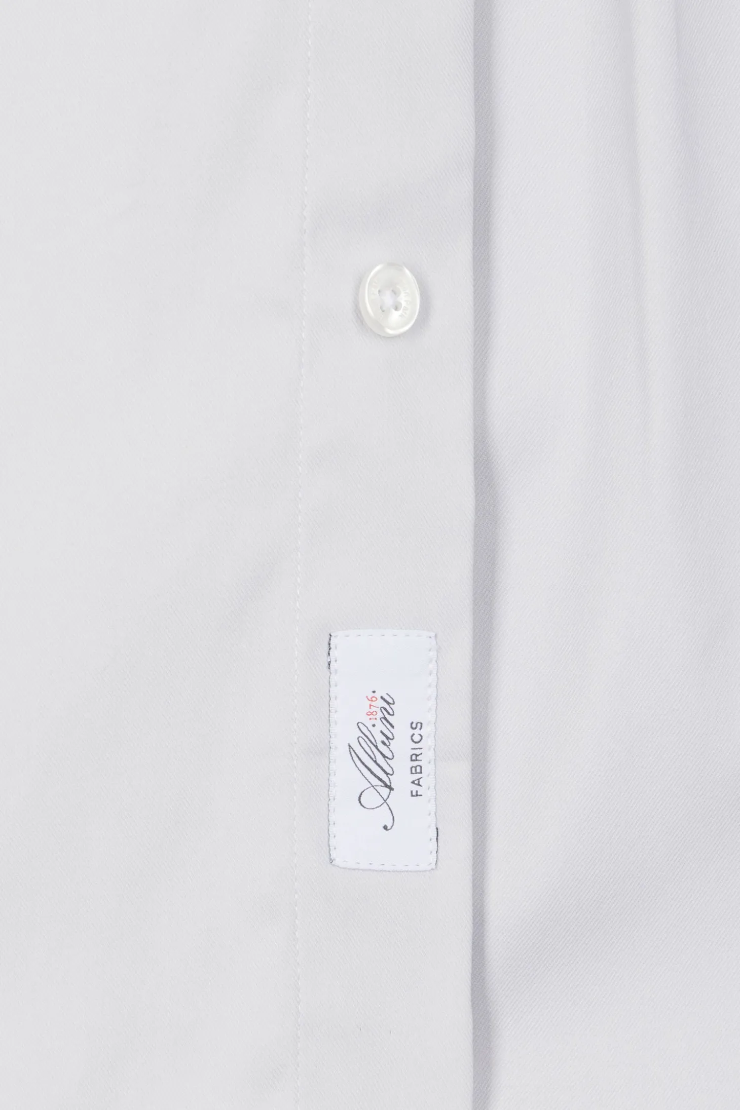 Chemise unie grise en coton stretch mélangé coupe Regular