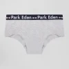 Culotte shorty en coton stretch gris