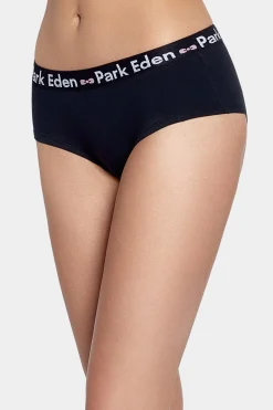 Culotte shorty en coton stretch bleu marine