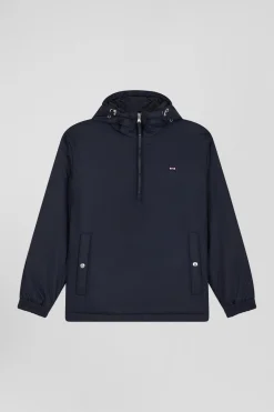 Doudoune à capuche intégrée bleu marine coupe Oversized