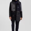 Duffle coat Barbarian coupé-cousu en laine mélangée bleu marine