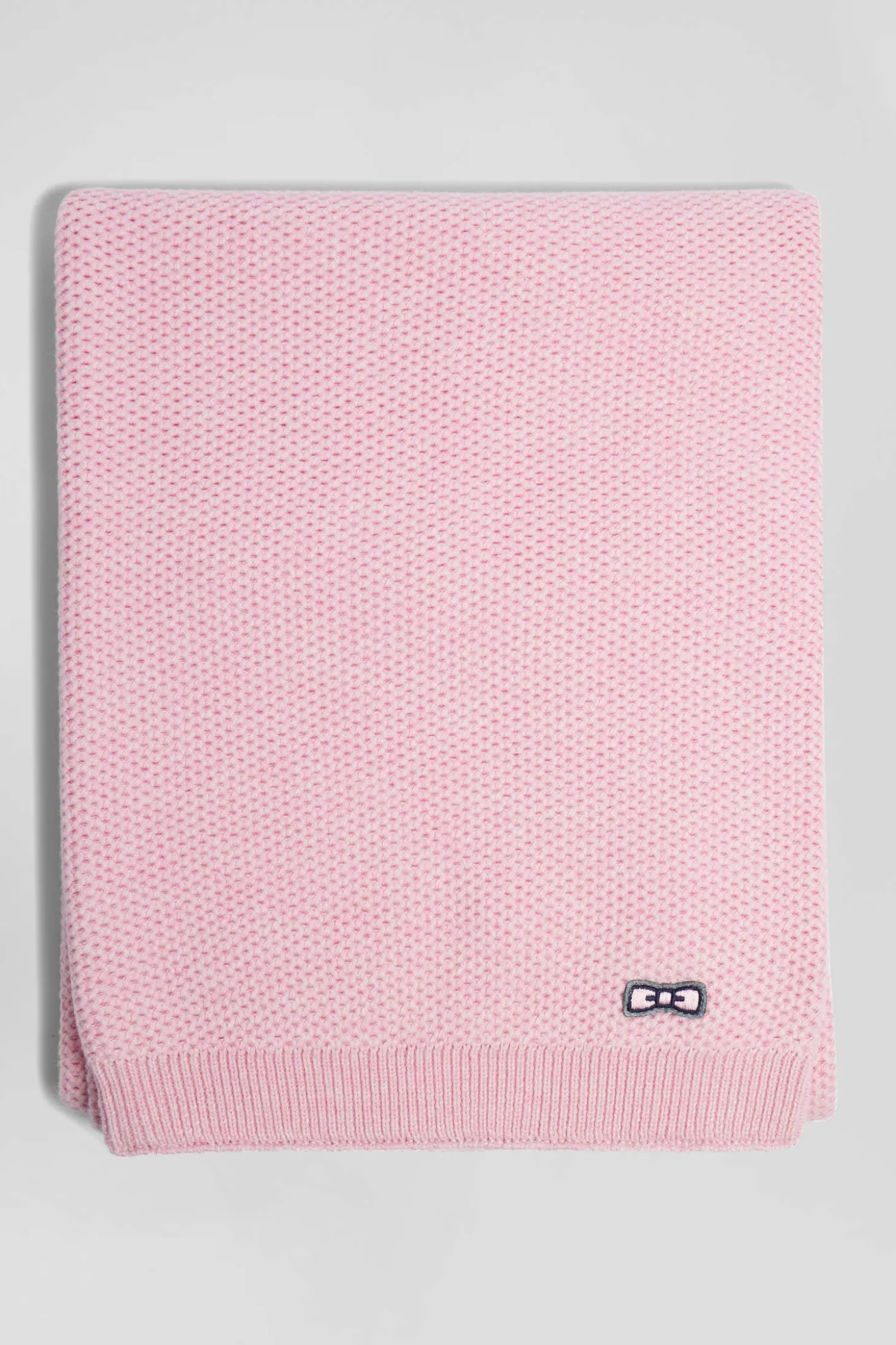Echarpe unie en coton rose
