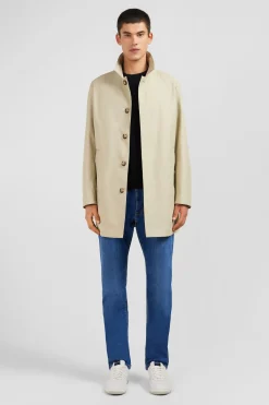 Imperméable uni beige