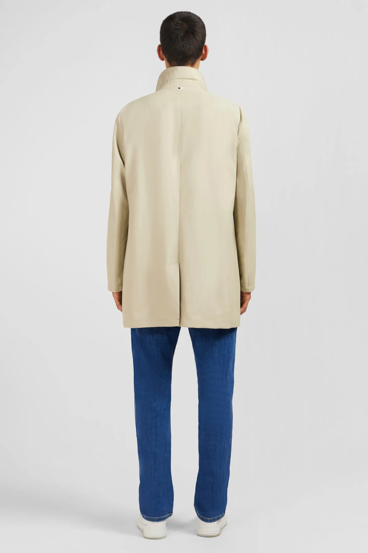 Imperméable uni beige
