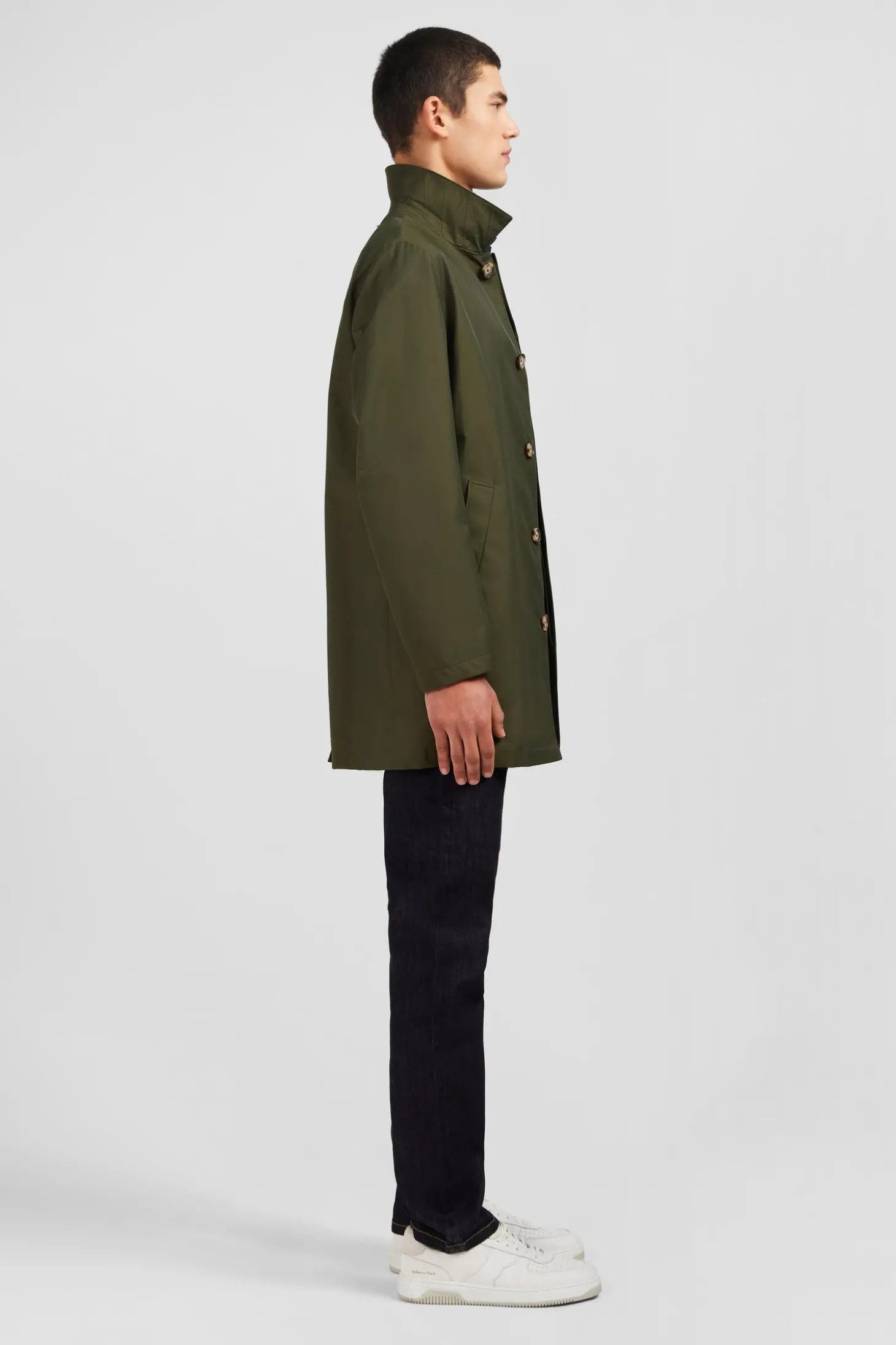 Imperméable uni kaki
