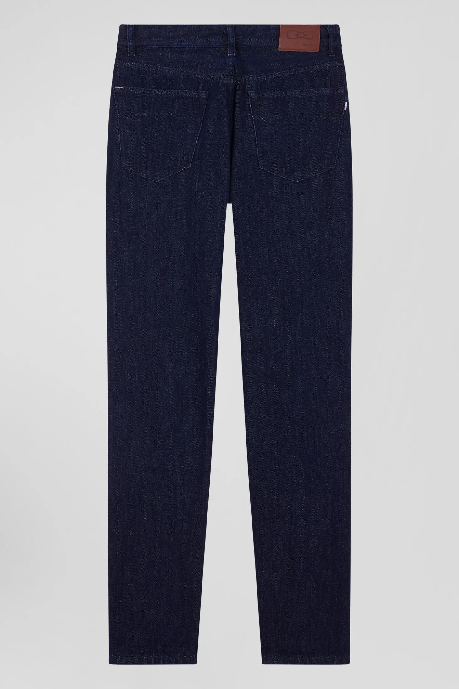 Jean 5 poches en coton bleu marine coupe Regular
