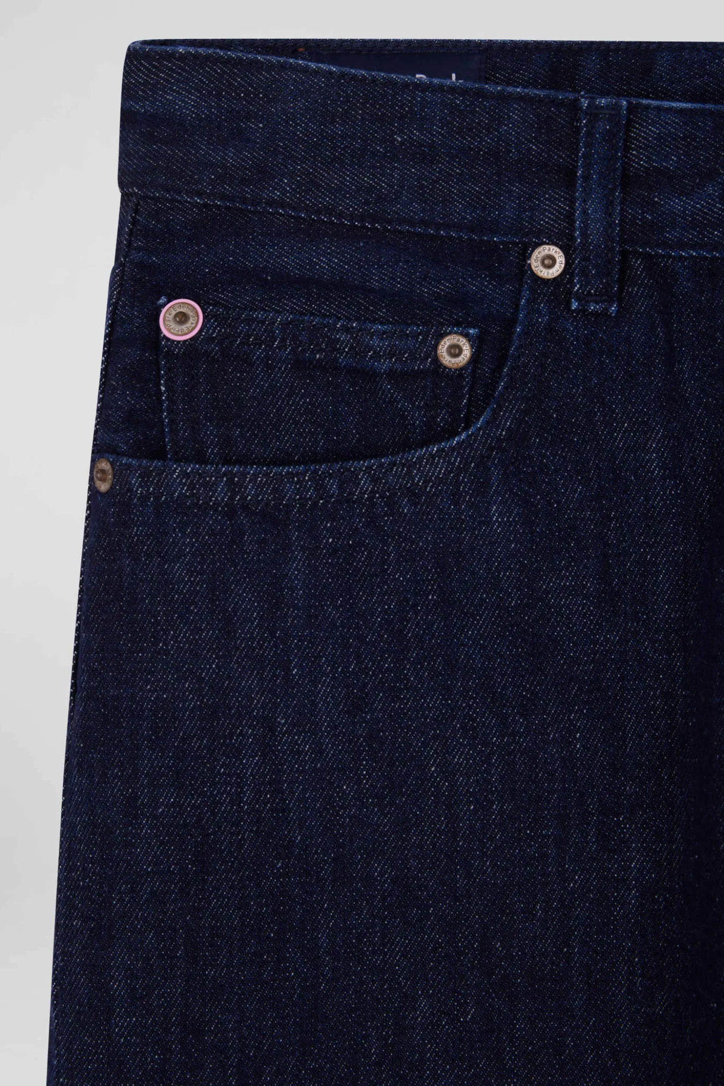 Jean 5 poches en coton bleu marine coupe Regular
