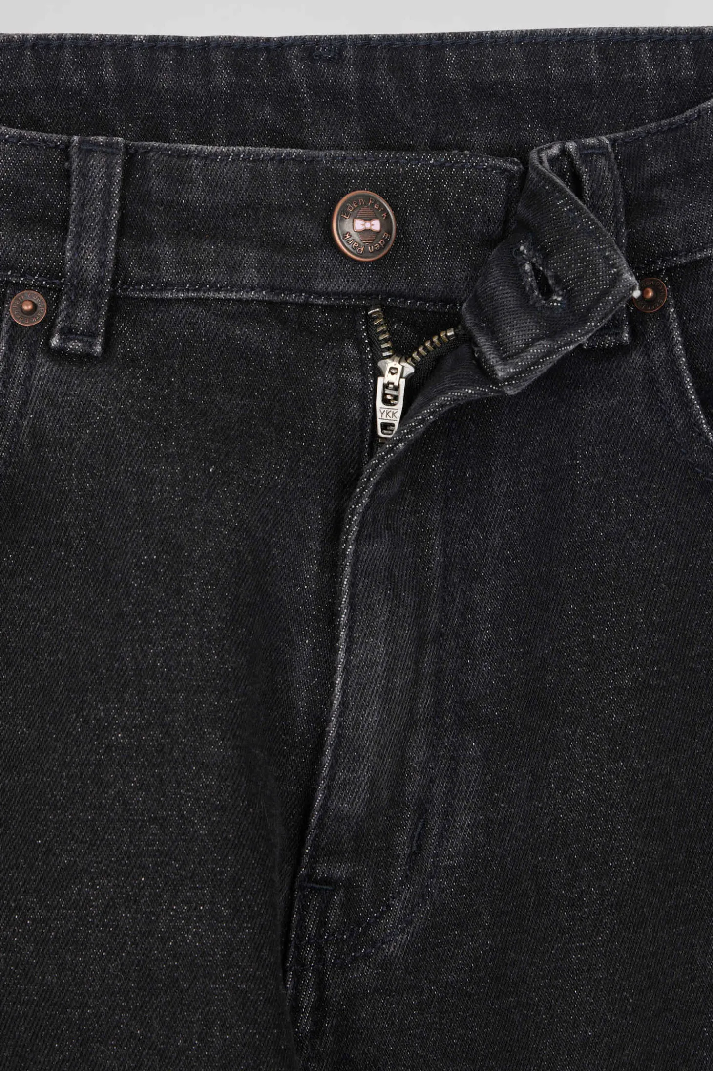Jean 5 poches en coton stretch noir coupe Regular