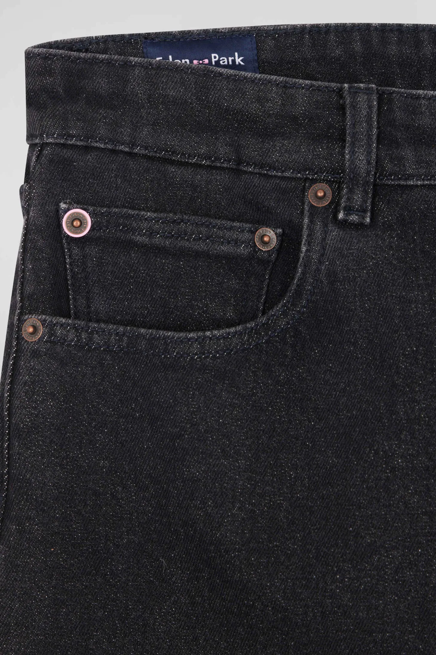 Jean 5 poches en coton stretch noir coupe Regular