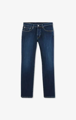 Jean bleu en coton stretch