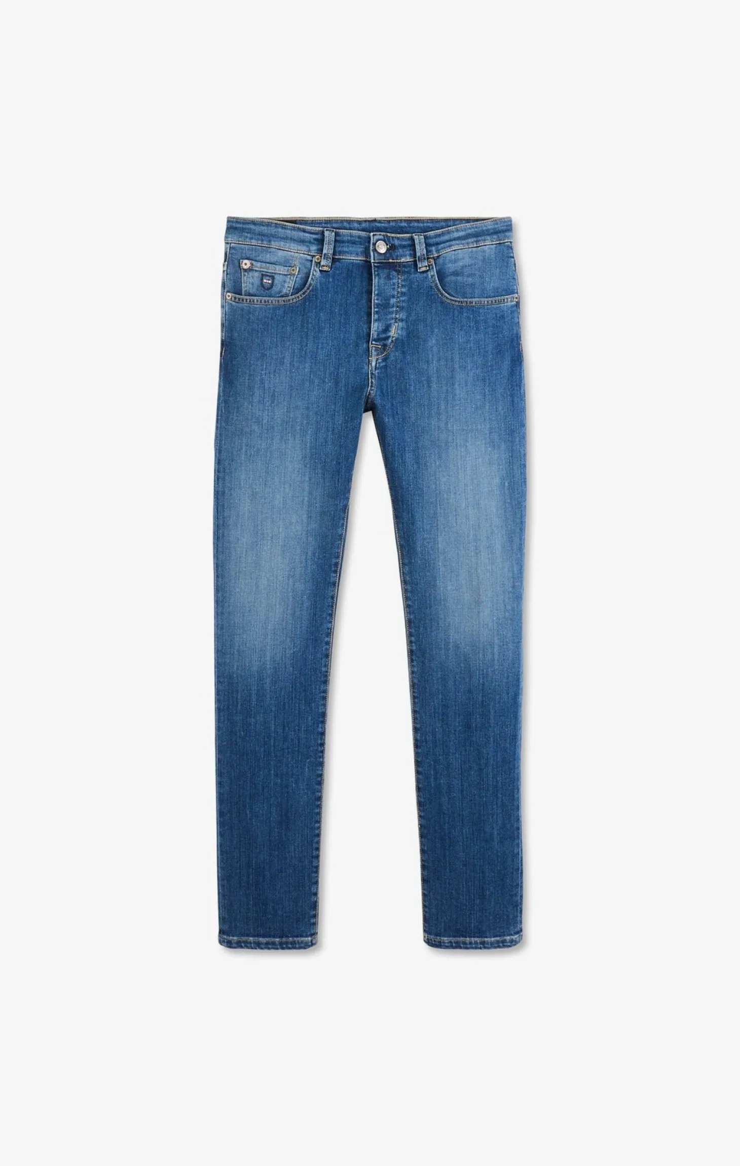 Jean bleu en coton stretch