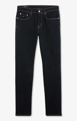 Jean bleu marine en coton extensible