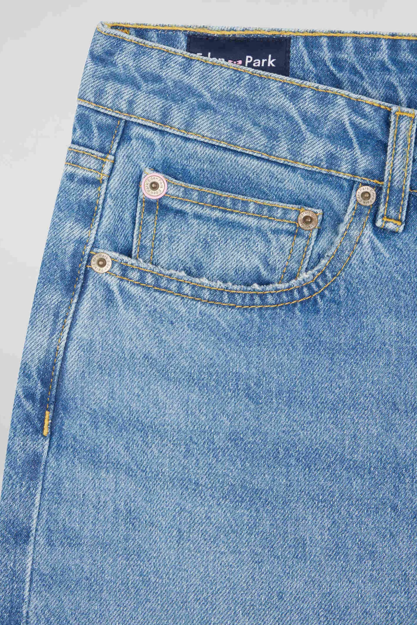 Jean en coton bleu coupe Relaxed