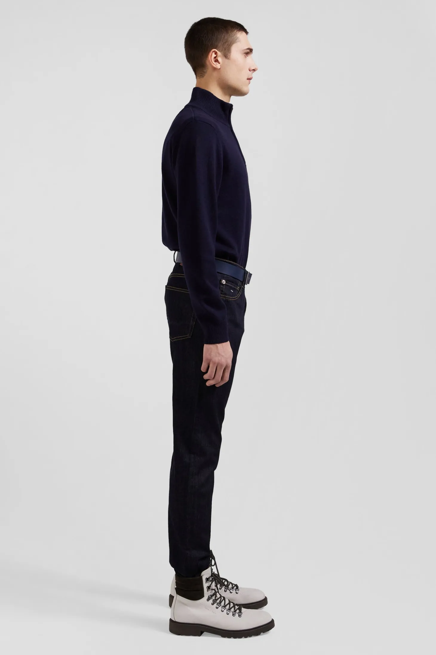 Jean en coton denim stretch brut coupe Regular