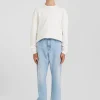 Jean en denim coton ciel coupe Oversized
