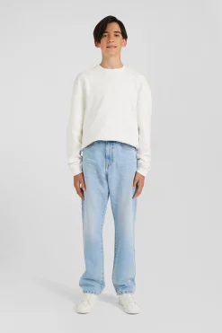 Jean en denim coton ciel coupe Oversized