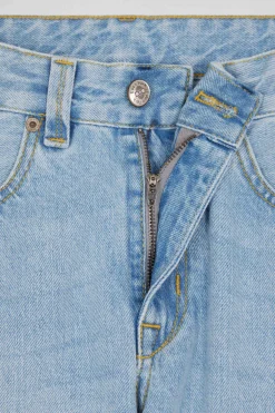 Jean en denim coton ciel coupe Oversized