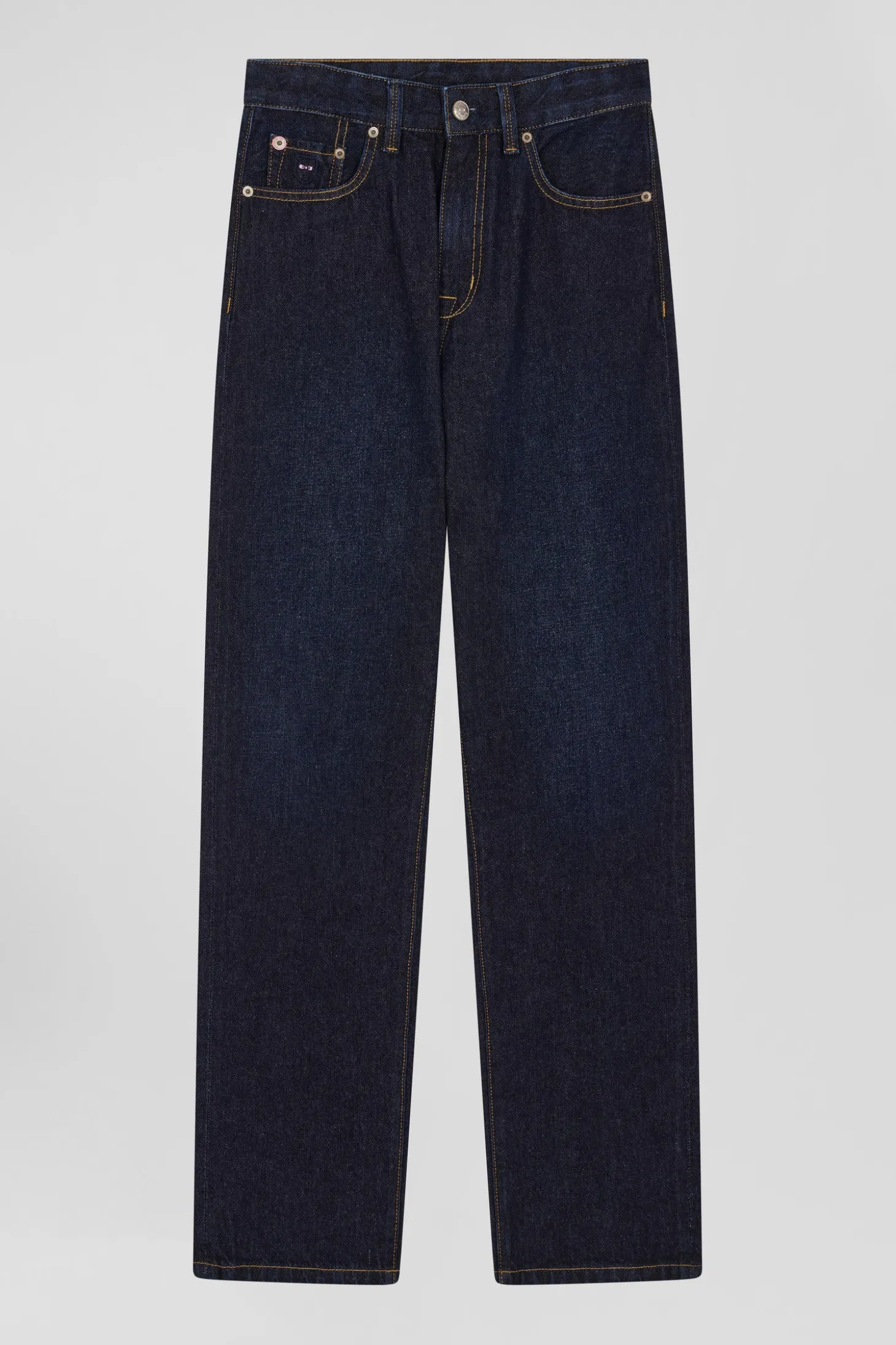 Jean en denim coton marine poches cargo coupe Oversized