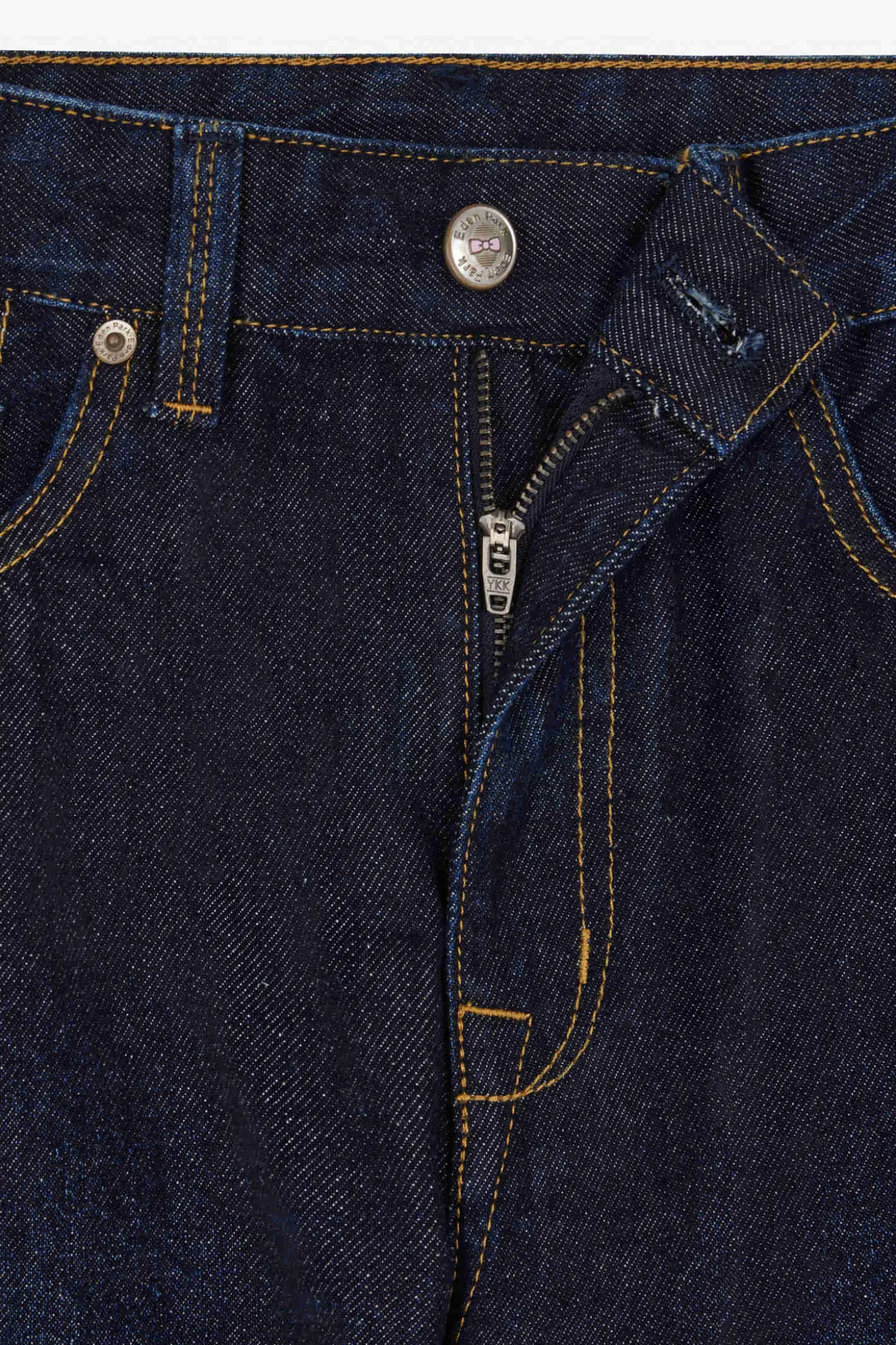 Jean en denim coton marine poches cargo coupe Oversized